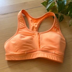 NWOT Athleta sports bra - orange serbert color!
